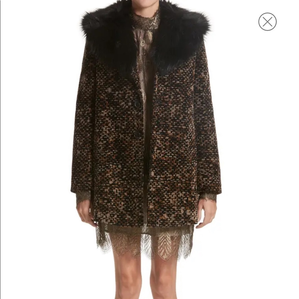Marc Jacobs, faux fur corduroy coat